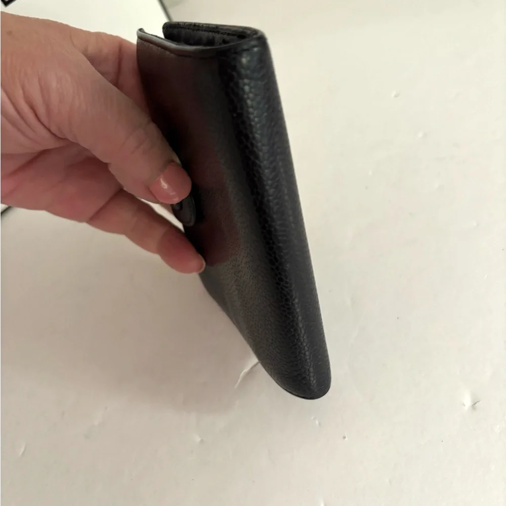 Authentic Chanel bifold black wallet